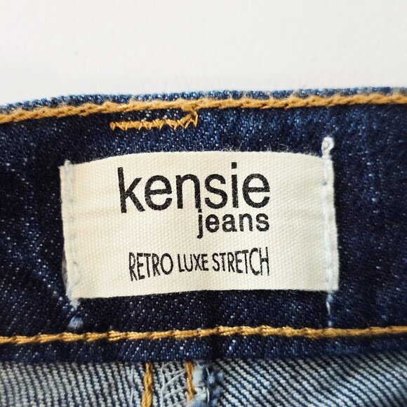 NWT Kensie The Aubrey High Rise Relaxed Straight Jeans 27 Mid Wash - Picture 3 of 8